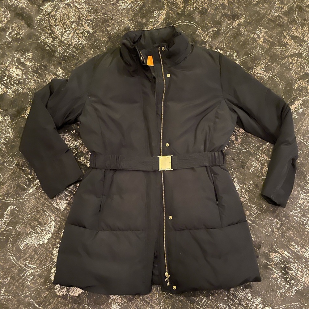 Joe Fresh Women’s Coat with Gold Belt, Size L